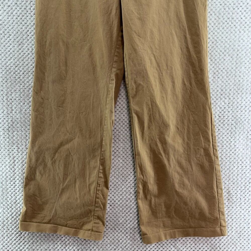Good American Skate Pants Womens 12/31 Good Khaki Wide Straight Leg High Rise - Picture 4 of 15